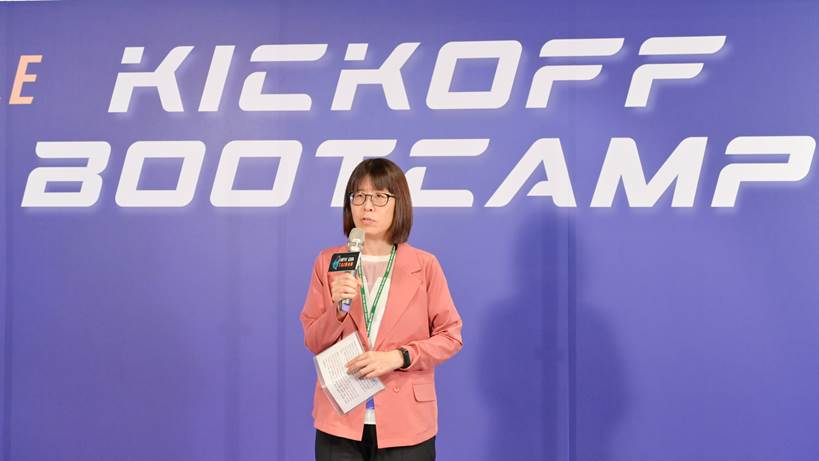 (圖)(附件照片1)1120629-1-Maggie HSU, Director of Sports Administration, Ministry of Education attend the 10th Cycle Kickoff Bootcamp.